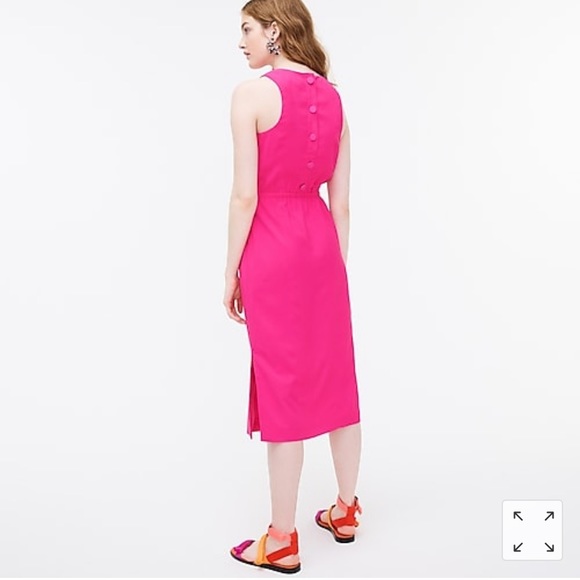 J Crew Button Back Midi Dress - Picture 2 of 2